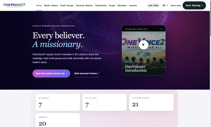 Ceylon Mission Launches OneVoice27 Media Ministry Platform